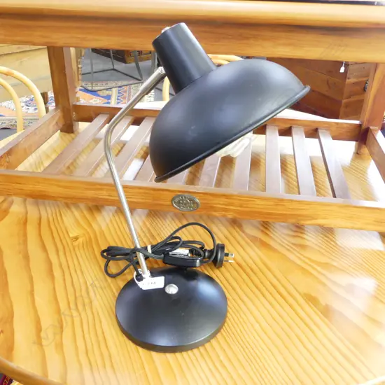 MODERN BLACK METAL DESK LAMP H.380mm