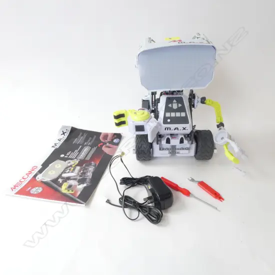 MECCANO M.A.X. ROBOT [WORKING] W. MANUAL, TOOLS & CHARGER