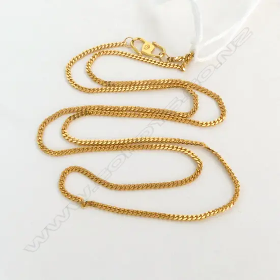 22ct YELLOW GOLD NECK CHAIN L.400mm 3gms