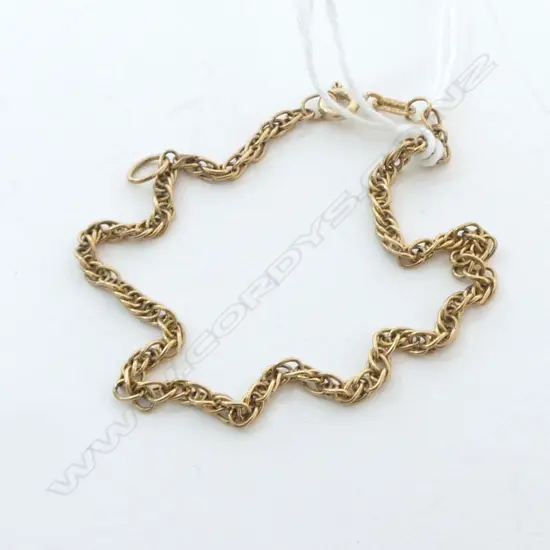 9ct YELLOW GOLD BRACELET 2.8gms
