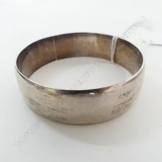 H&S NZ STG SILVER BANGLE W.62mm