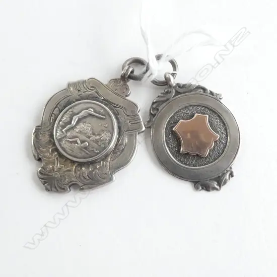 2 STG SILVER PENDANTS 23gms