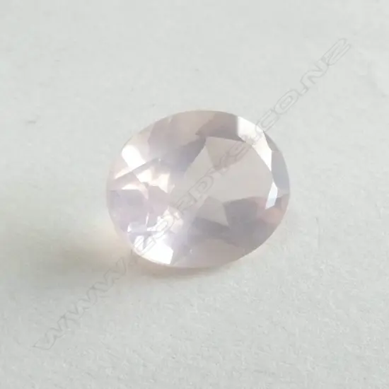 UNSET STONE 4.43CT OVAL CUT ROSE QUARTZ