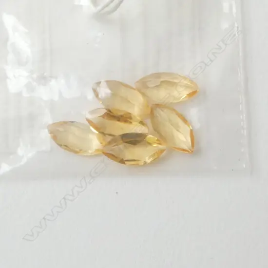 UNSET STONES  SIX CITRINE 4.93CT