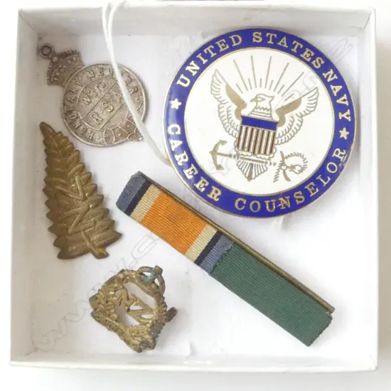 STG SILVER WGTN RSA HONOURARY MEMBER BADGE + OTHERS