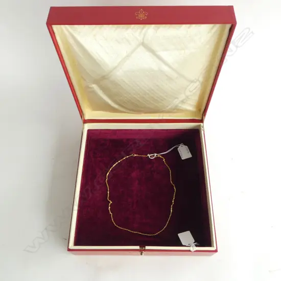 LOUIS X111 GRANDE CHAMPAGNE COGNAC BOX + GOLD PLATE NECK CHAIN