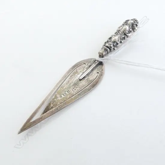 Late Victorian SILVER BOOK MARK Birmingham 1900   