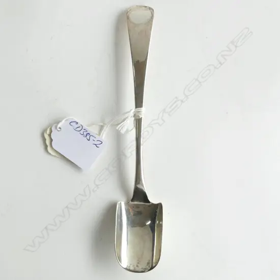 GEORGE III SILVER STILTON CHEESE SCOOP L.1807 by Peter & Wm Bateman 43gms