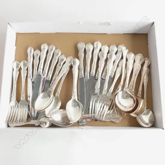44PC RODD CAMILLE CUTLERY SET COMPLETE 6 PLACE SETTING SILVER PLATED 