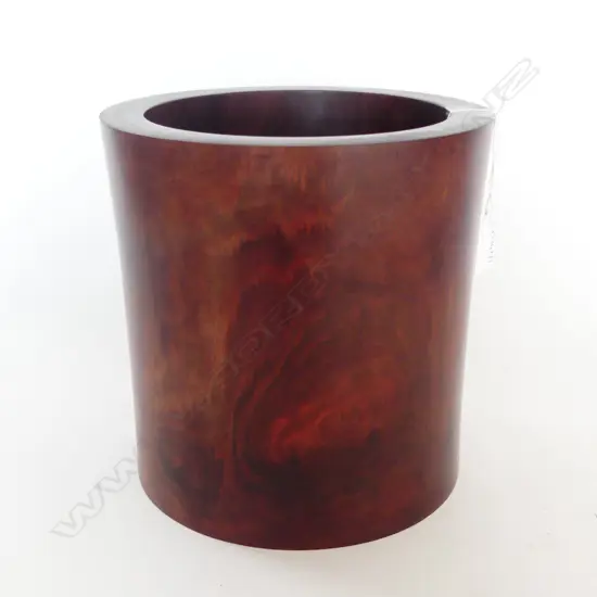 ROSEWOOD BRUSH POT H.220mm, 220mm dia