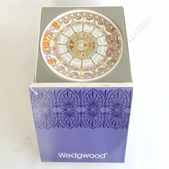 7 WEDGWOOD CALENDAR PLATES, 260mm dia, ALL BOXED