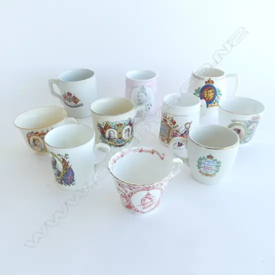 10 ROYALTY MUGS