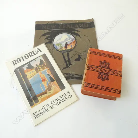 2 EARLY 20thC NZ TOURISM BROCHURES + 'THE WORKS OF ARISTOTLE; MASTERPIECE / FAMILY PHYSICIAN