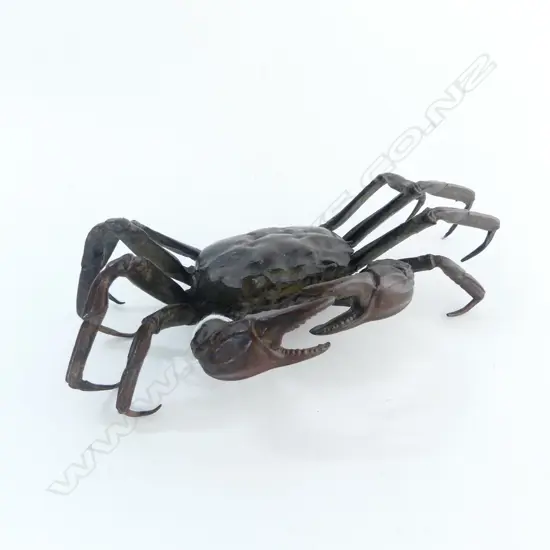 BRONZE CRAB W.150mm STAMPED SIGNATURE