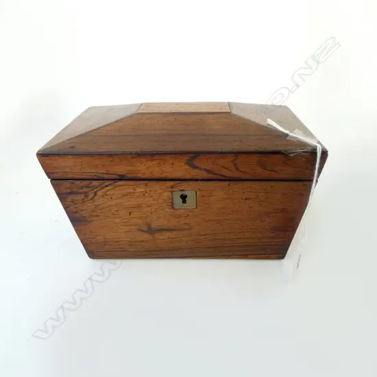 ANTIQUE MAHOGANY BOX W.195mm