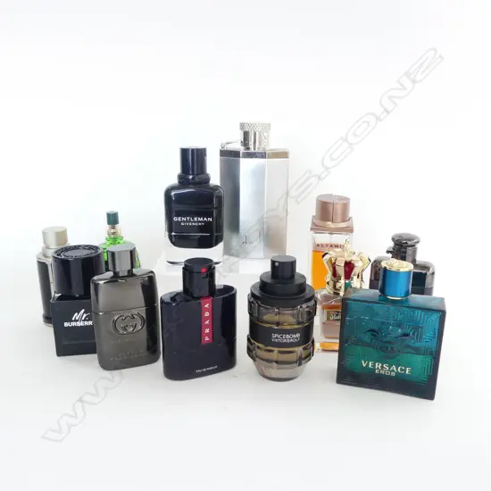 BOX OF 12 COLOGNES POUR HOMME EAU DE PARFUM ALL NEAR FULL $1100+COST