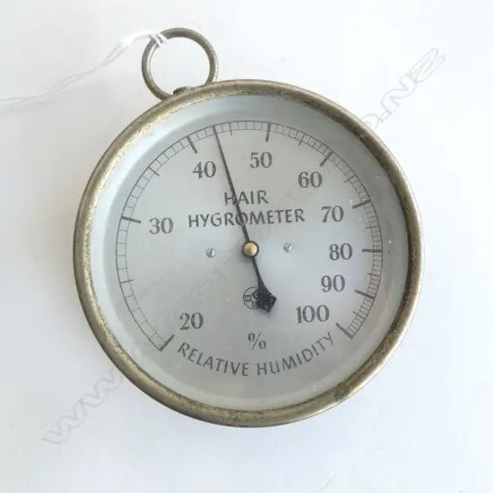VINTAGE RELATIVE HUMIDITY HAIR HYGROMETER DIA100MM