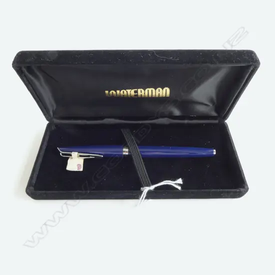 VINTAGE WATERMAN FRANCE FOUNTAIN PEN UNUSED W. LABEL IN CASE