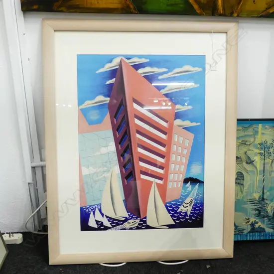 DICK FRIZZELL, ‘TALL SHIPS’ SCREENPRINT 45/150, 690x490mm