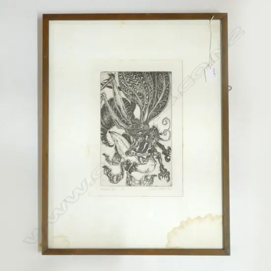 SYLVIA SIDDELL, BANANA RAPE, PRINT Ed. 10/10, SIGNED & DATED 1984; WITH FAULTS 295x200mm