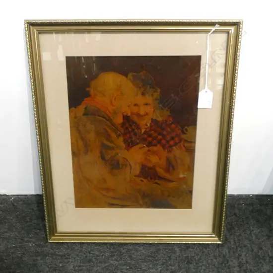 PRINT OF ELDERLY COUPLE 305x240mm