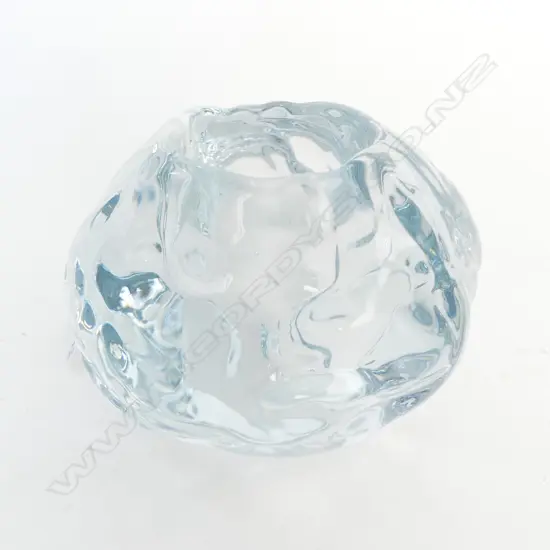 ORREFORS SNOWBALL VOTIVE HOLDER, H.75mm