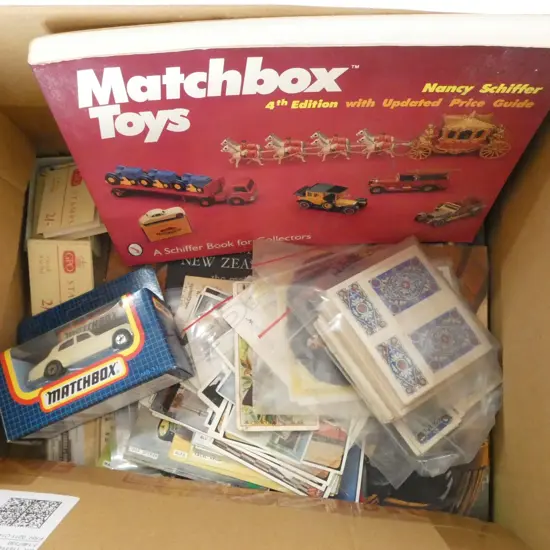 ASST NZ & WORLD CIG. CARDS, MATCHBOX COLLECTORS BOOK & BOXED MATCHBOX MODEL, etc