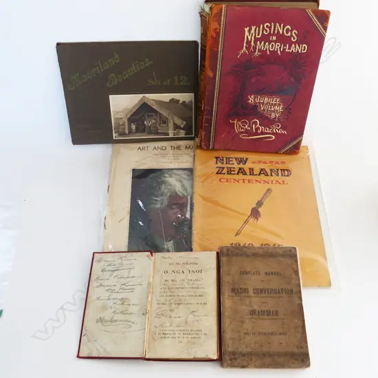 BOOKS & EPHEMERA, MAORI INTEREST