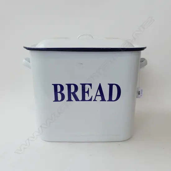 ENAMEL BREAD TIN H.280mm