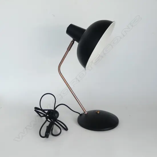 MODERN BLACK METAL DESK LAMP H.380mm