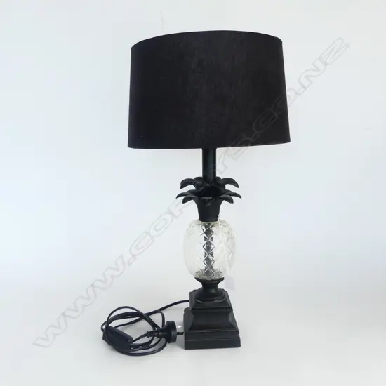 MODERN GLASS PINEAPPLE TABLE LAMP H.535mm