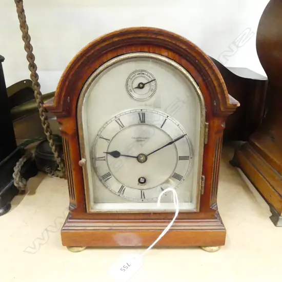 PENLINGTON & BATTY LIVERPOOL MANTEL CLOCK H.230mm w. KEY