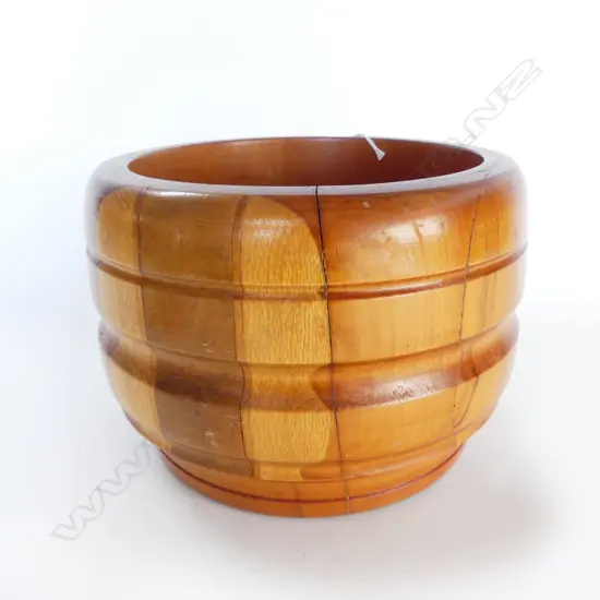 WOODEN JARDINAIRE H.175mm, 260mm dia