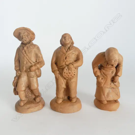 3 'SAINT REMY DE PROVENCE' POTTERY FIGURES 