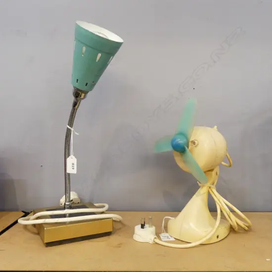 RETRO DESK LAMP & FAN