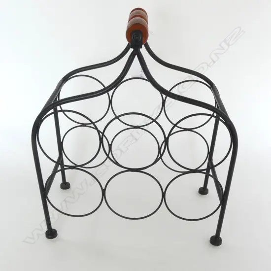6 BOTTLE TABLETOP WINE BOTTLE RACK,370 X 310MM