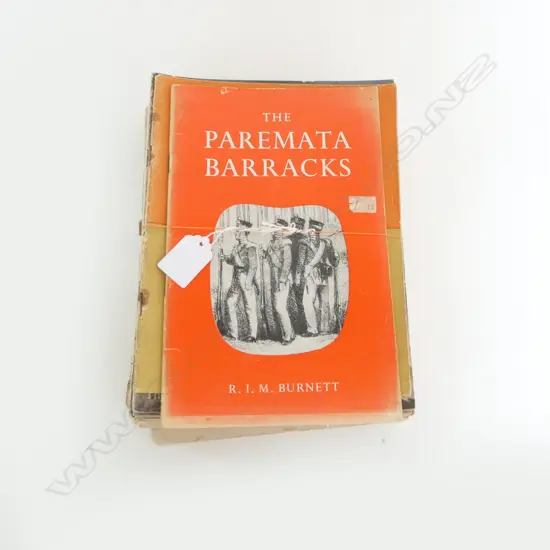 'THE PAREMATA BARRACKS' by R.I.M. BURNETT, 11 WWII BOOKLETS & 5 VOLS. WANDERLUST