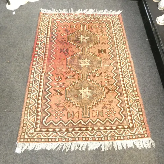 HAND KNOTTED WOOL PILE RUG 1480x1080mm