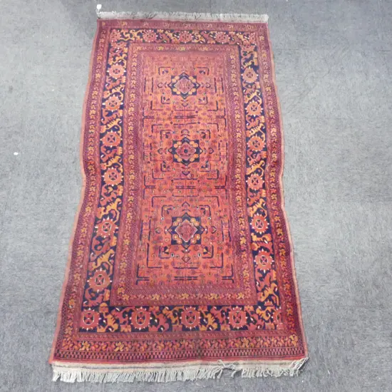 hand knotted AFGHAN BALUCHI ALL WOOL RUG 1950 x 1050mm