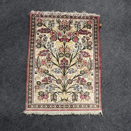 WALL HANGING SILK RUG; TREE OF LIFE, 780x560mm **RTV**