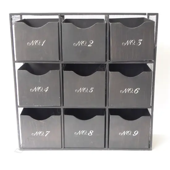 3X3 METAL DRAWER UNIT 560x185x560mm