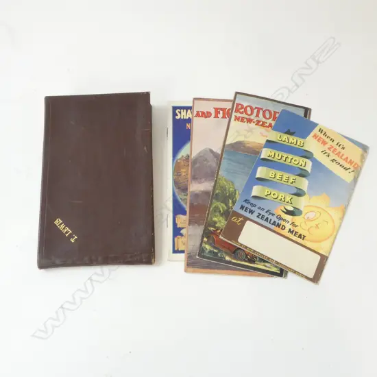 5 VINTAGE PAMPHLETS; 1936 'MODERNISTIC HOMES', TOURISM & LAMB