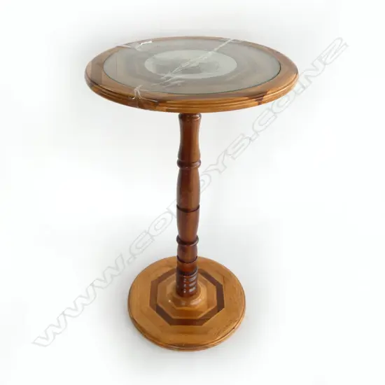 1950S SOVEREIGN TIMBERS (NZ NATIVE) WINE TABLE, 585 x 335mm