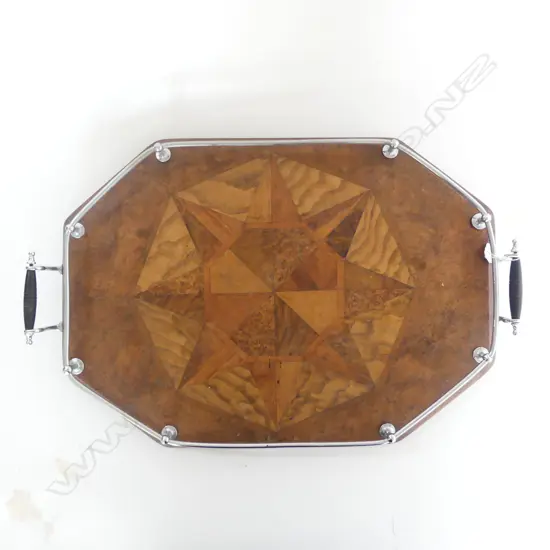 ANTIQUE INLAID WOODEN TRAY 600x400mm