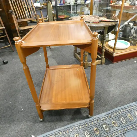 2 TIER FOLDING TRAY TABLE 605x415x680mm