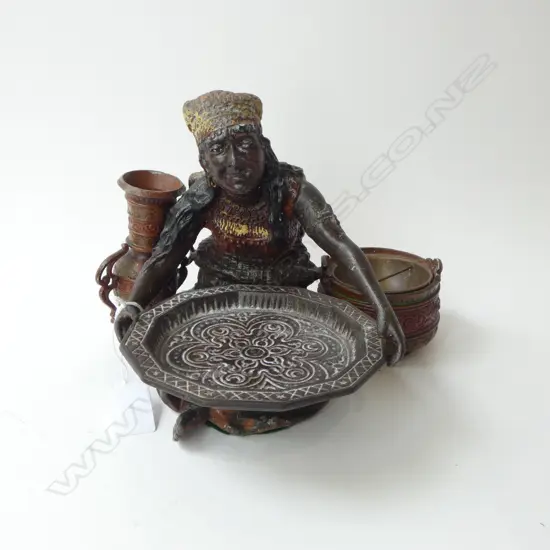 AUSTRIAN COLD PAINTED SMOKERS STAND H.175mm