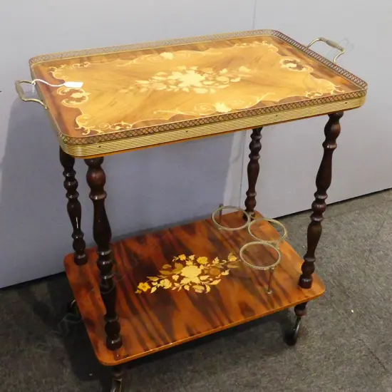 2 TIER TEA TROLLEY 690x400x730mm