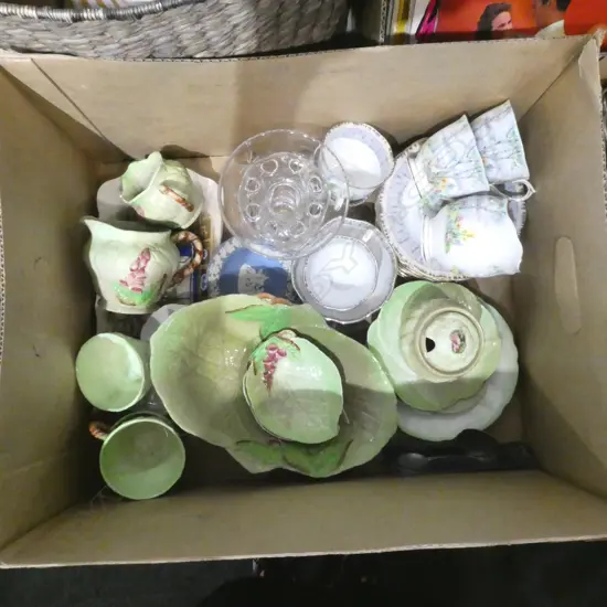 ASST. CHINA, ROYAL ALBERT PART TEA SET, WEDGWOOD, CARLTONWARE ETC