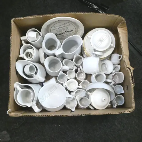 ASST. VINTAGE WHITE CERAMIC JUGS ETC