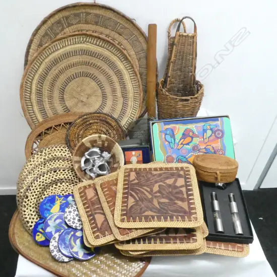 ASST. WOVEN ITEMS; PLACEMATS ETC